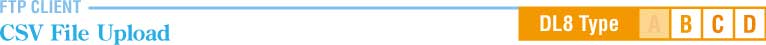 FTP CLIENT CSV File Upload