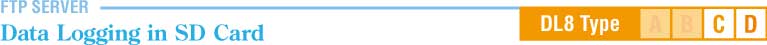 FTP SERVER Data Logging in SD Card