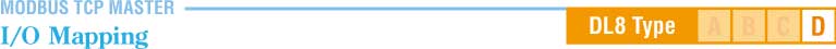MODBUS TCP MASTER I/O Mapping