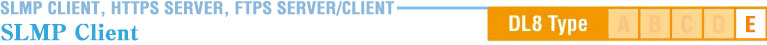 SLMP CLIENT, HTTPS SERVER, FTPS SERVER/CLIENT SLMP Client