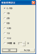 収録周期設定