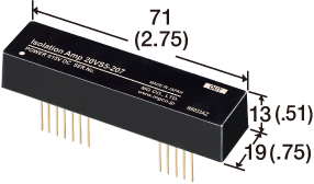 Current and voltage output, output isolation