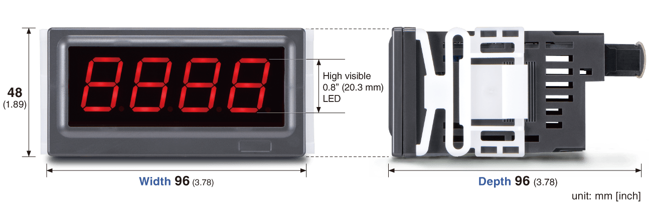 2-wire Digital Panel Meters (Loop Powered) 40DN