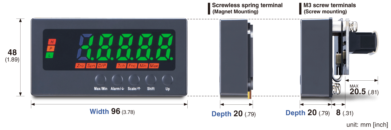 Ultra-slim Digital Panel Meter 47NL Series