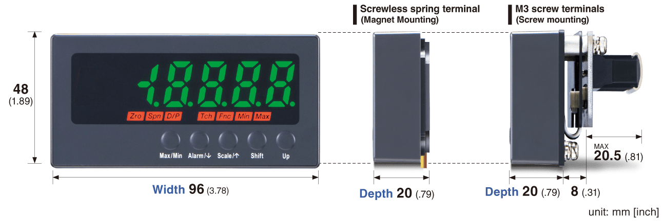 2-wire Digital Panel Meters (Loop Powered) 47NLN/47NLNT