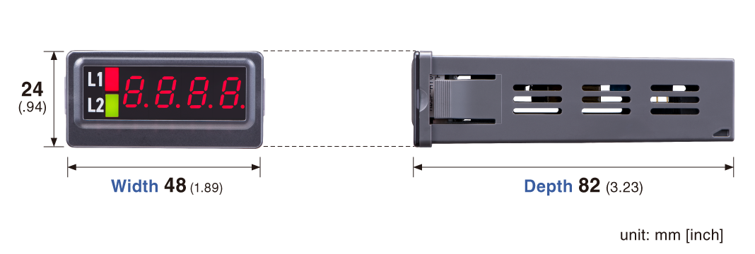 Compact Digital Panel Meters 43E Series