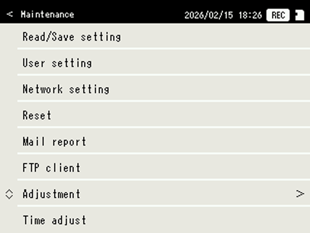 Maintenance view