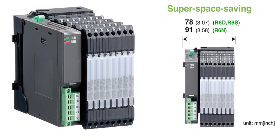 Ultra-Slim, Mixed Signal Remote I/O R6 Series