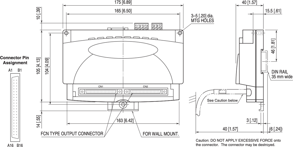 Dimensions unit: mm (inch)