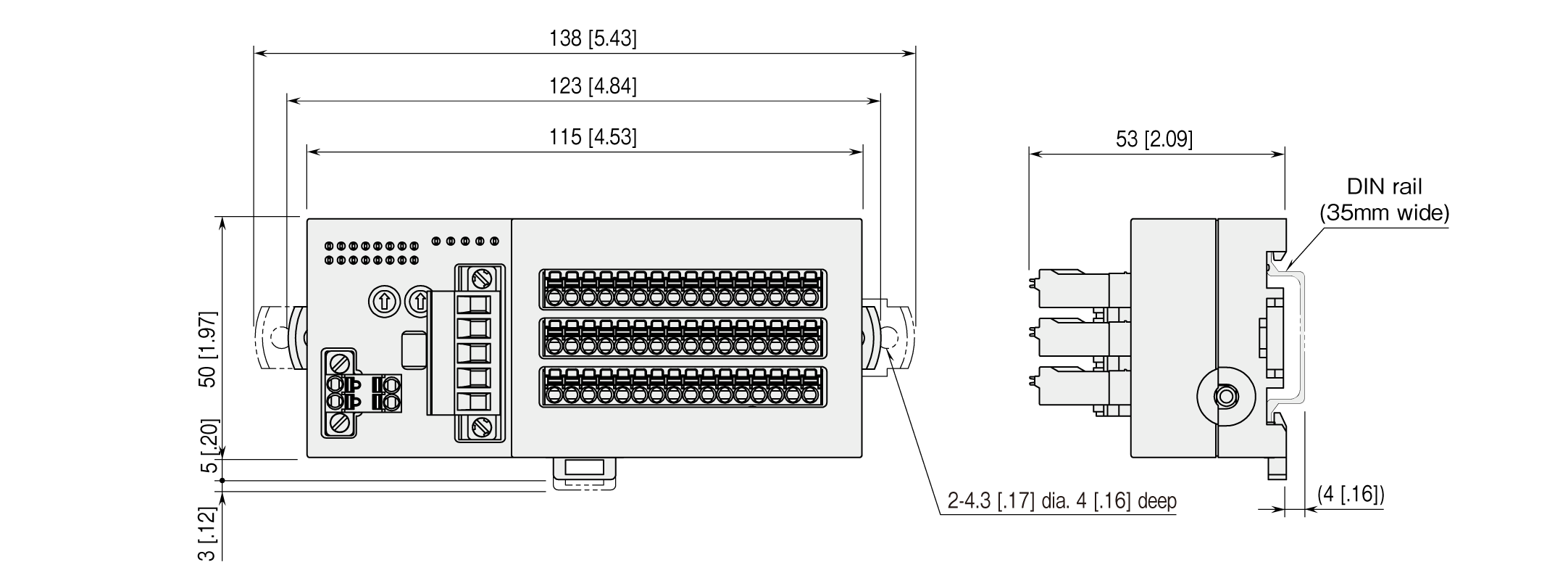 Dimensions unit: mm (inch)