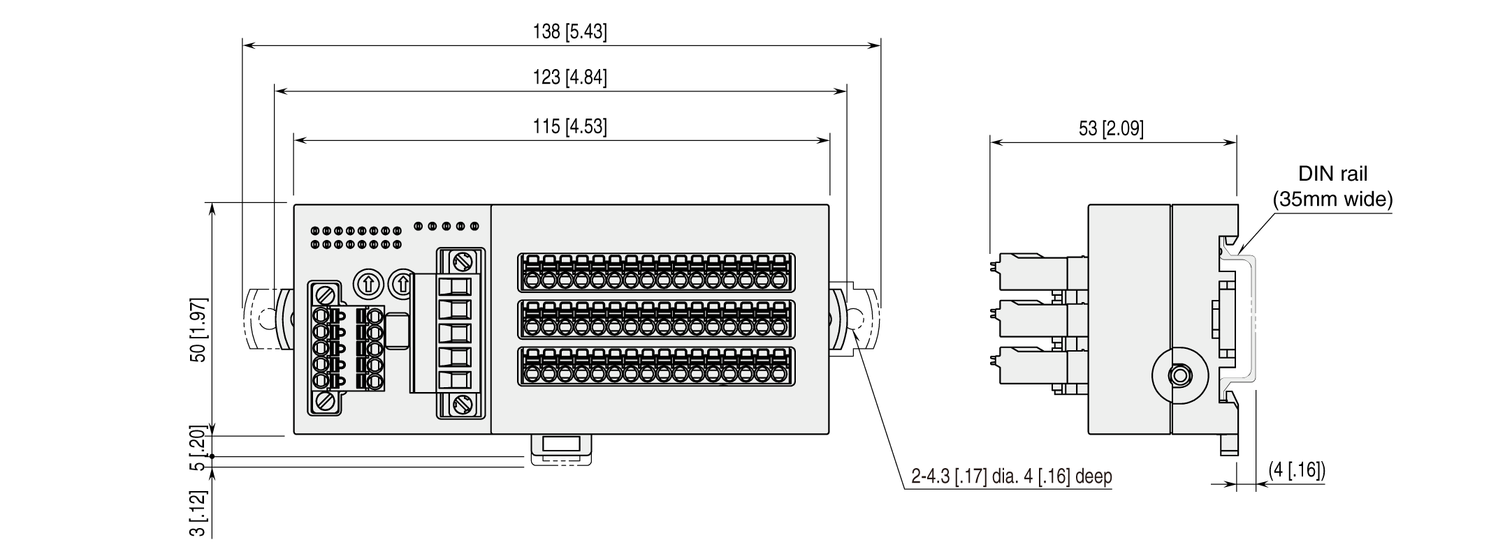 Dimensions unit: mm (inch)