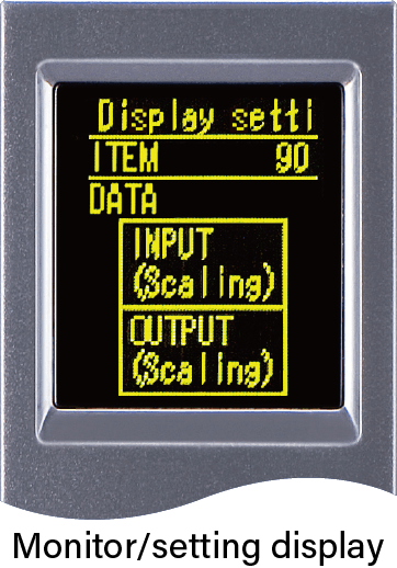 Monitor/setting display