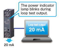 Loop test output