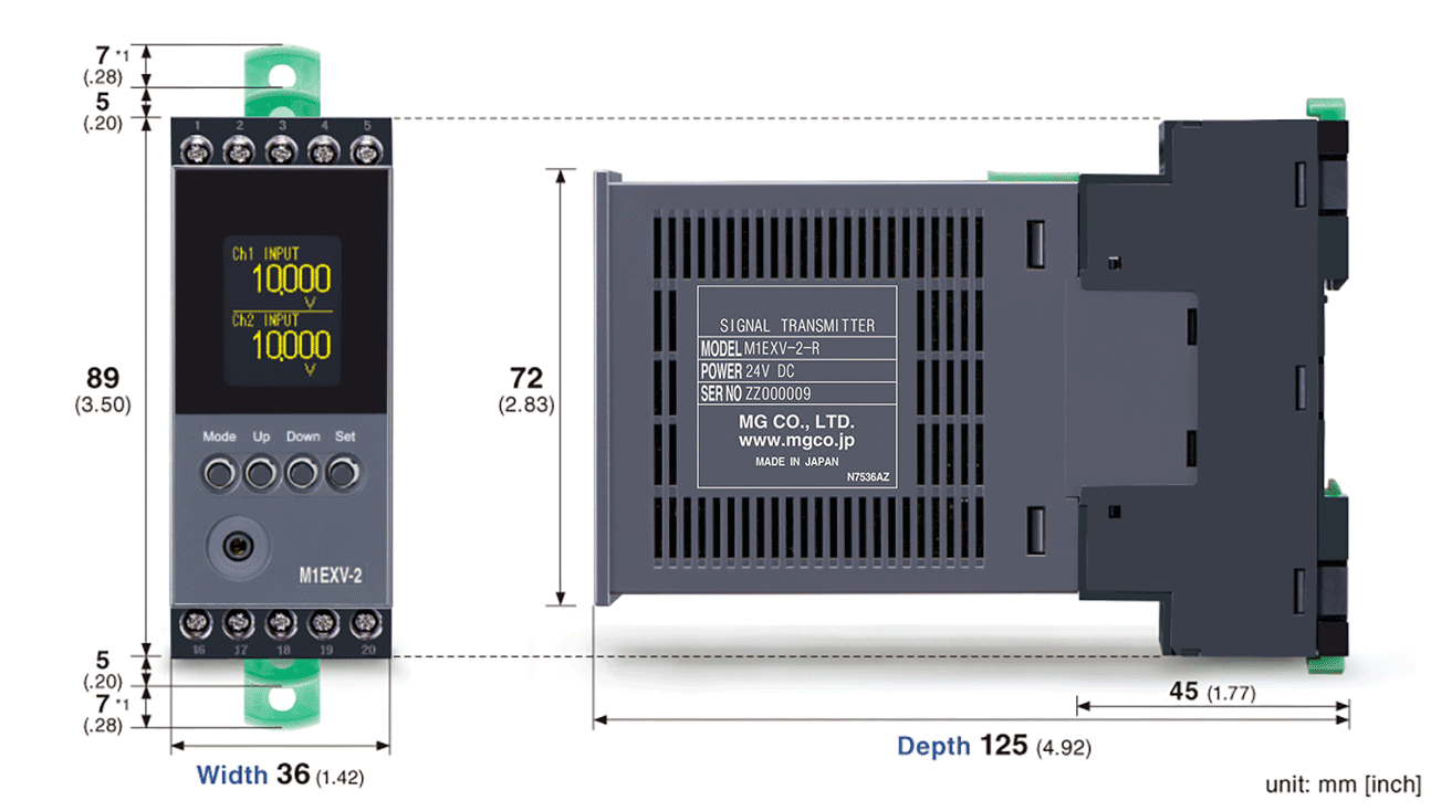 Compact Plug-in with OEL display M1E Series