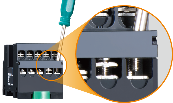 Terminal block with screw-loss prevention