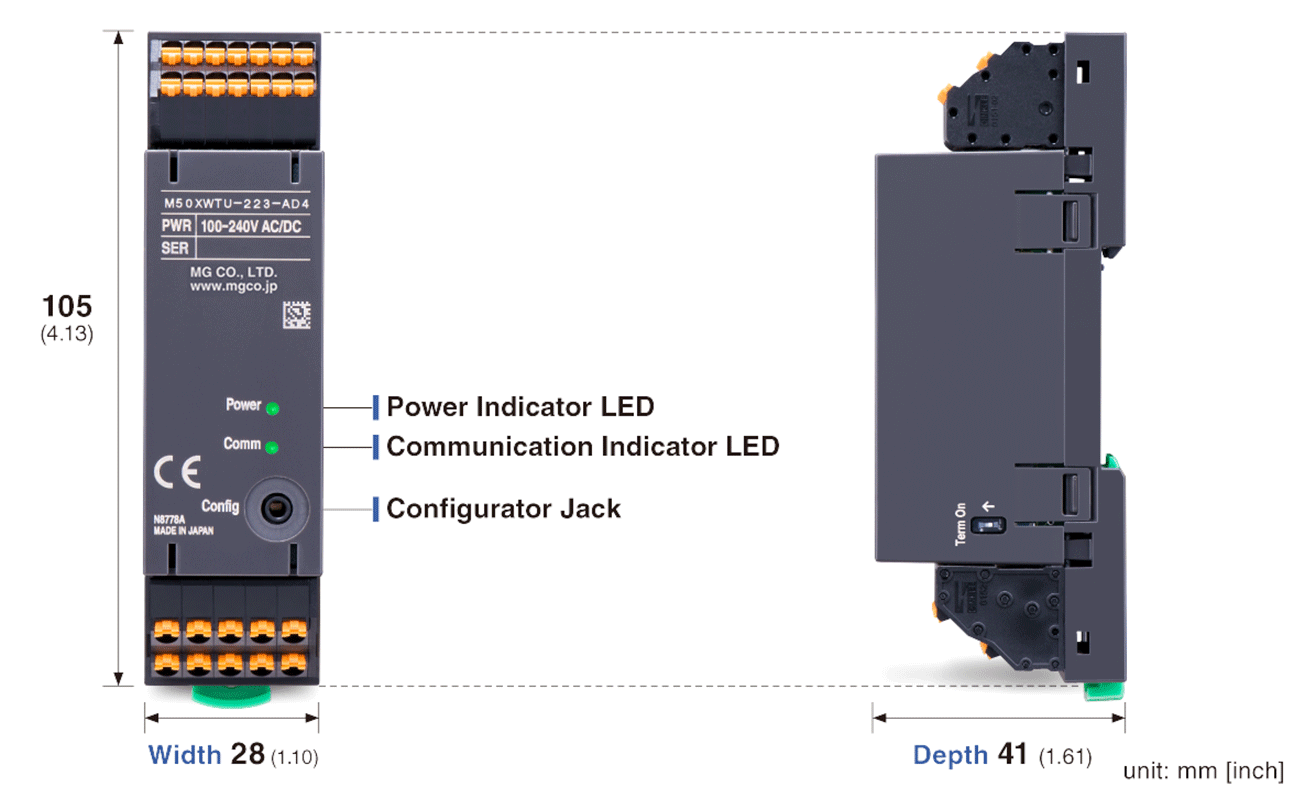 Compact Plug-in with OEL display M1E Series