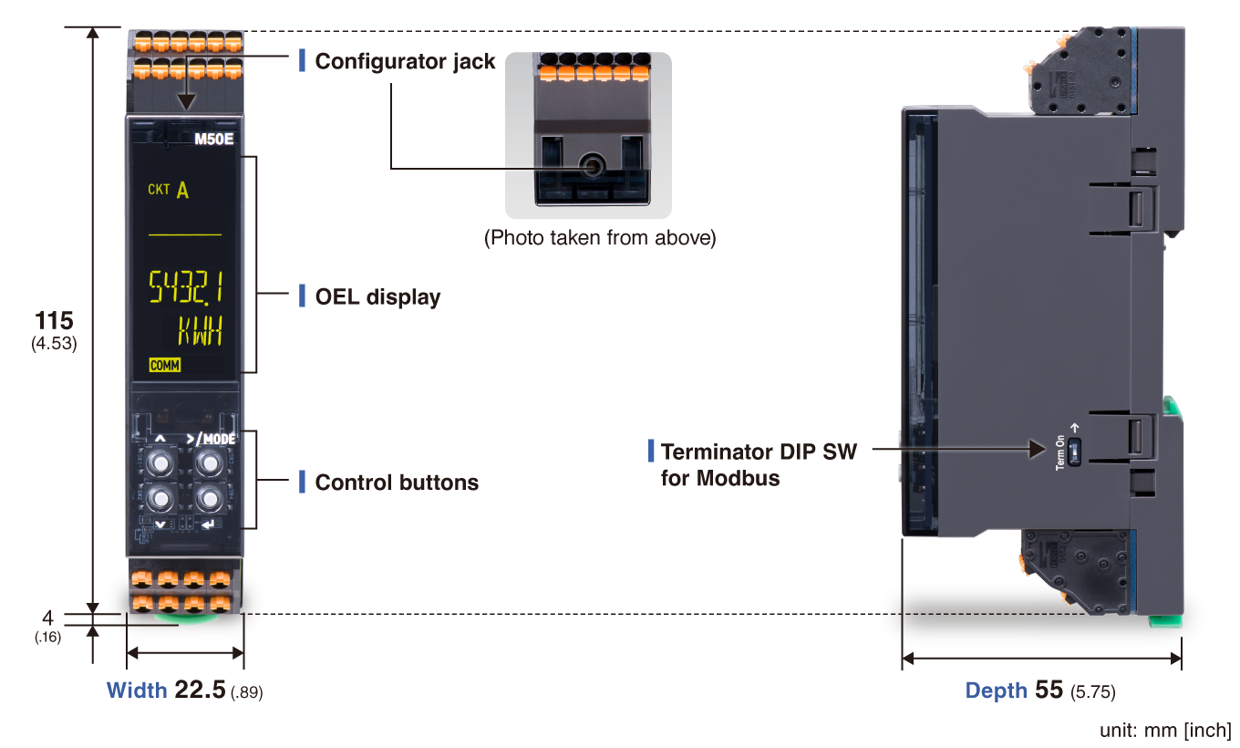 Terminal Block Signal Conditioners with Display M50E-UNIT Series
