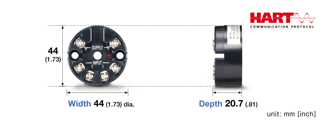 Head-mounted 2-wire Signal Conditioners 27-UNIT Series