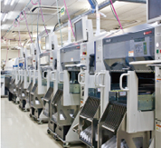 Multiple in-line Chip Mounters(1st floor)