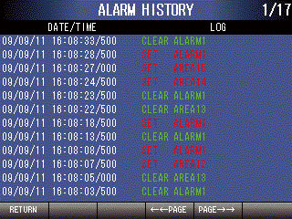 Alarm History