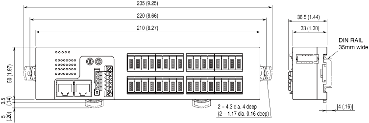 R7K4DH DIMENSIONS