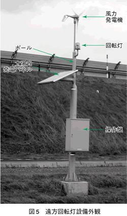 図5　遠方回転灯設備外観