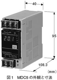 図1　MDC5の外観と寸法