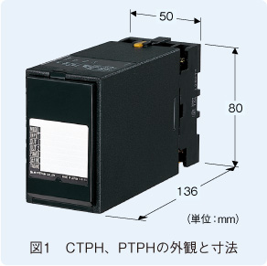 図1　CTPH、PTPHの外観と寸法