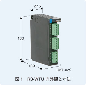 図1　R3-WTUの外観と寸法