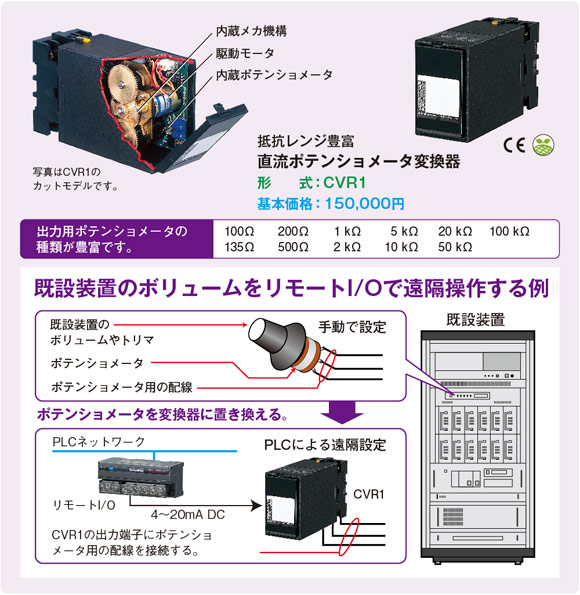 直流ポテンショメータ変換器 図