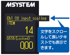 設定項目名画面　図