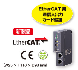 リモートI/O　R30シリーズ EtherCAT用通信入出力カード（形式：R30GECT1）