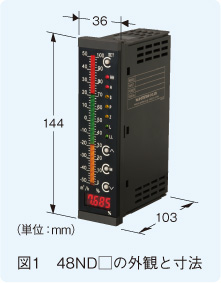 図1　48ND□の外観と寸法