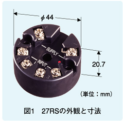 図1　27RSの外観と寸法