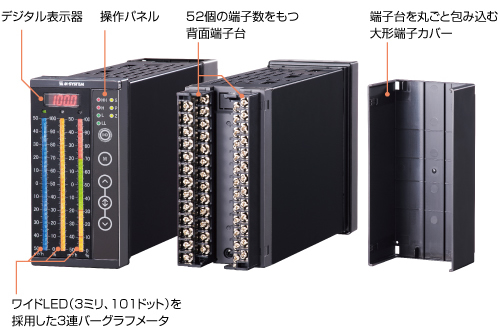 指示・警報計 SD10、手動操作器 SM10