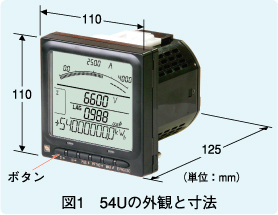 図1　54Uの外観と寸法