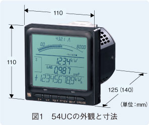図1 54UCの外観と寸法