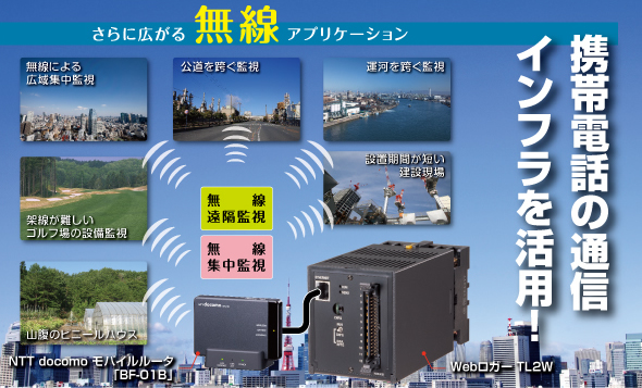 携帯電話の通信インフラを利用!