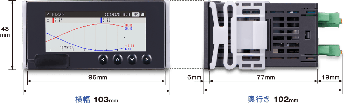 チャートレス記録計（形式：VR4896E-G2）