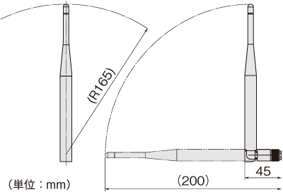アンテナ部寸法図