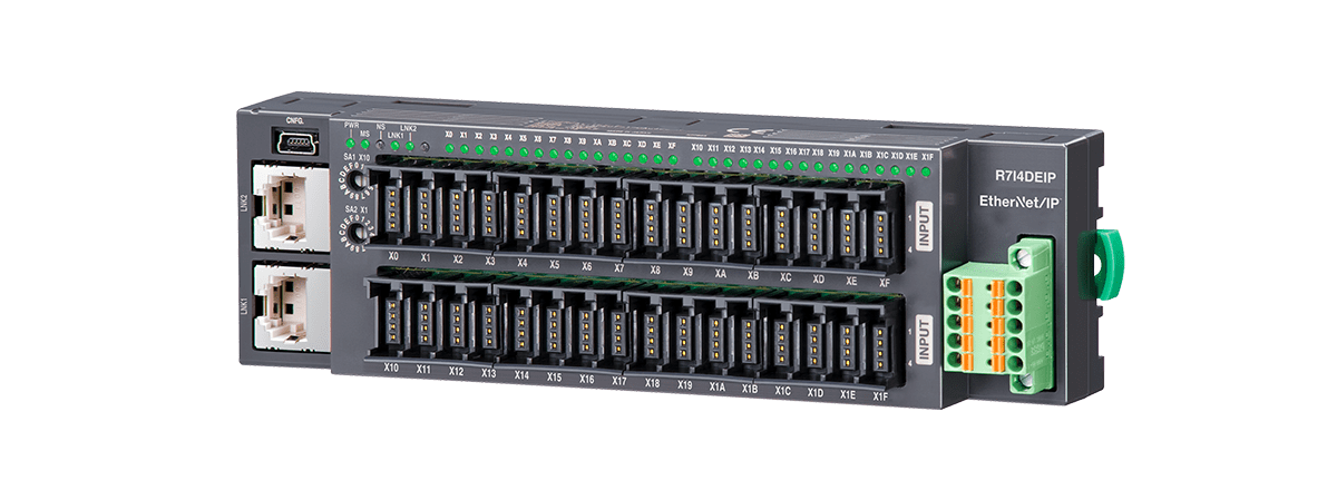 少点数一体形リモートI/O R7I4DEIPシリーズ