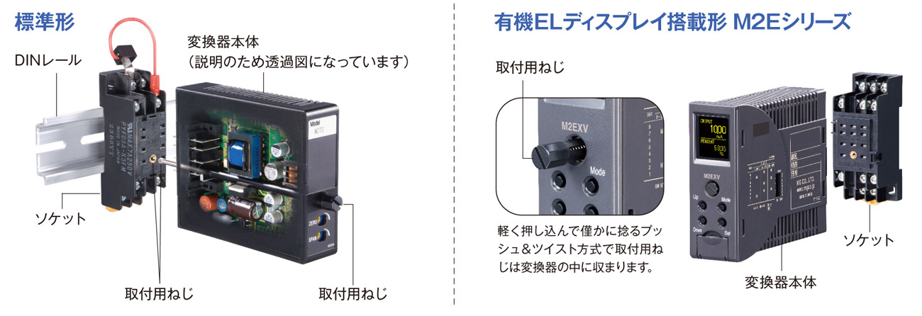 省スペース プラグイン構造